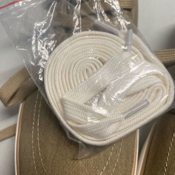 RALPH LAUREN Polo Faxon Low Brown Washed Twill Men’s Sneakers Lace Up Size 11.5D - Picture 5 of 12